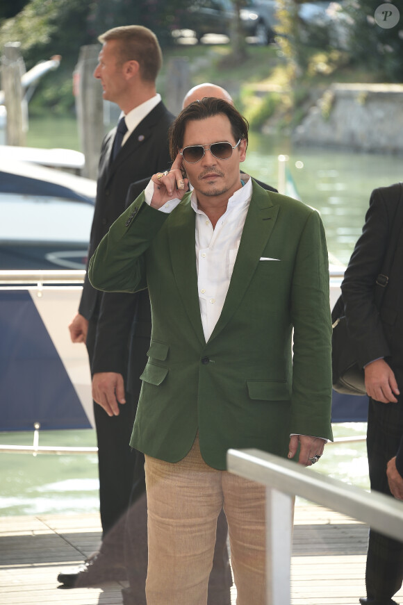 Johnny Depp - People au 72e festival international du film de Venise , La Mostra, le 4 septembre 2015.