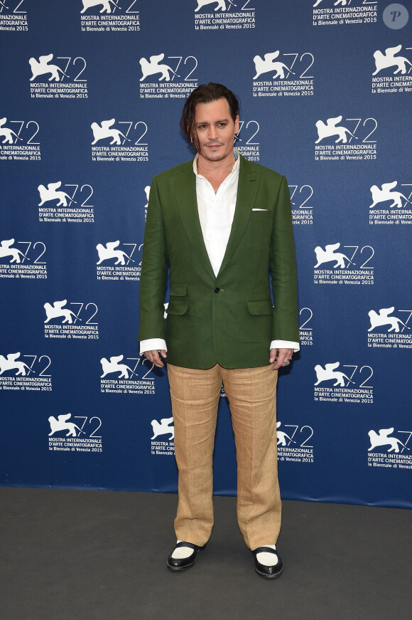 Johnny Depp - Photocall du film "Black Mass" lors du 72ème Festival du Film de Venise, la Mostra. Le 4 septembre 2015