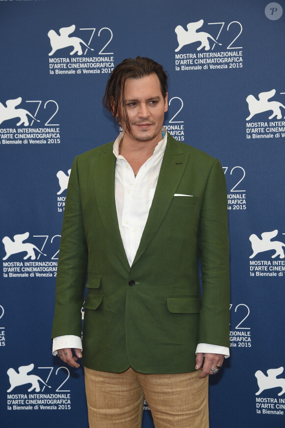 Johnny Depp - Photocall du film "Black Mass" lors du 72ème Festival du Film de Venise, la Mostra. Le 4 septembre 2015