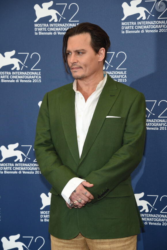 Johnny Depp - Photocall du film "Black Mass" lors du 72ème Festival du Film de Venise, la Mostra. Le 4 septembre 2015