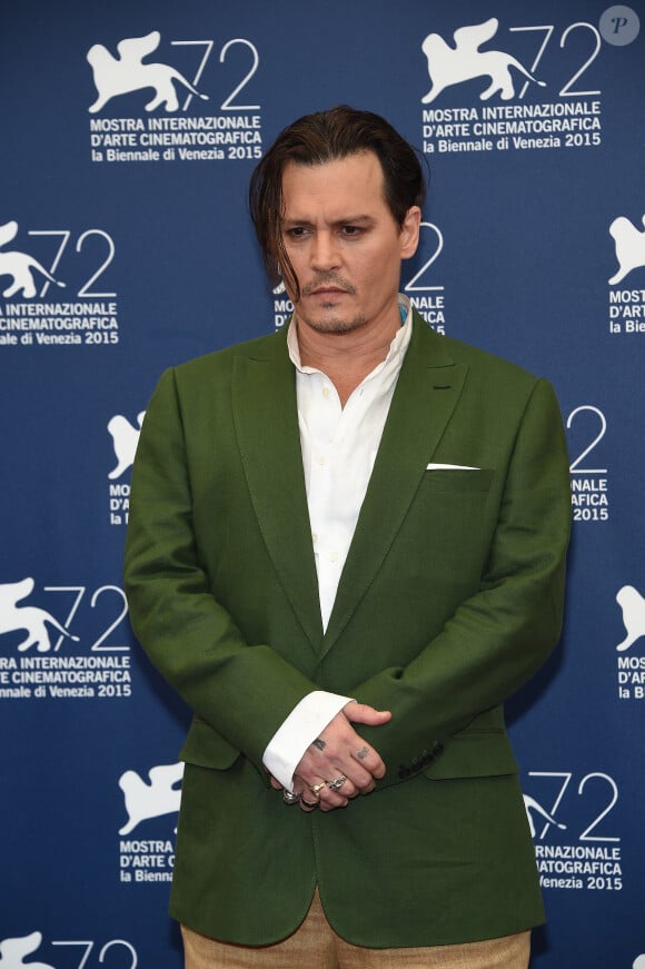 Johnny Depp - Photocall du film "Black Mass" lors du 72ème Festival du Film de Venise, la Mostra. Le 4 septembre 2015