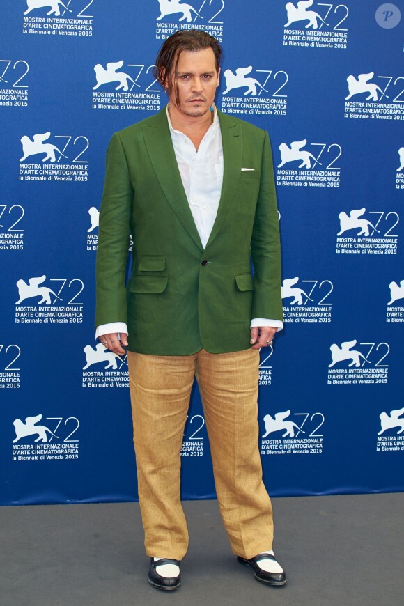 Johnny Depp - Photocall du film "Black Mass" lors du 72ème Festival du Film de Venise, la Mostra. Le 4 septembre 2015