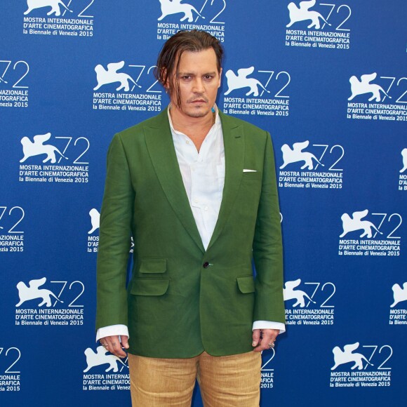 Johnny Depp - Photocall du film "Black Mass" lors du 72ème Festival du Film de Venise, la Mostra. Le 4 septembre 2015