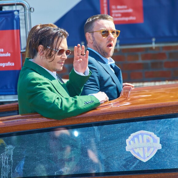 Johnny Depp et Dakota Johnson au 72e festival international du film de Venise, la Mostra le 04 septembre 2015.