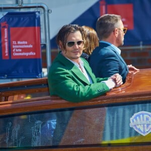Johnny Depp et Dakota Johnson au 72e festival international du film de Venise, la Mostra le 04 septembre 2015.