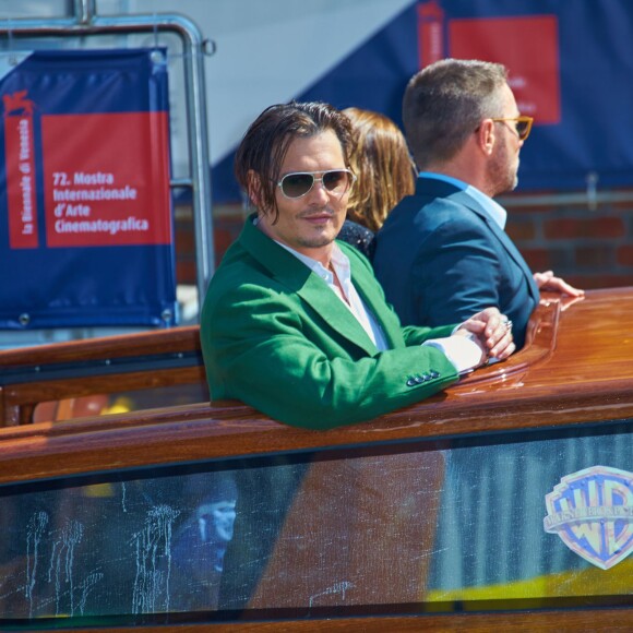 Johnny Depp et Dakota Johnson au 72e festival international du film de Venise, la Mostra le 04 septembre 2015.