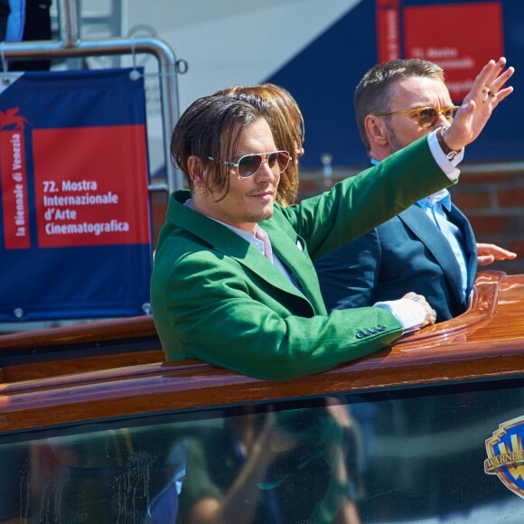 Johnny Depp et Dakota Johnson au 72e festival international du film de Venise, la Mostra le 04 septembre 2015.