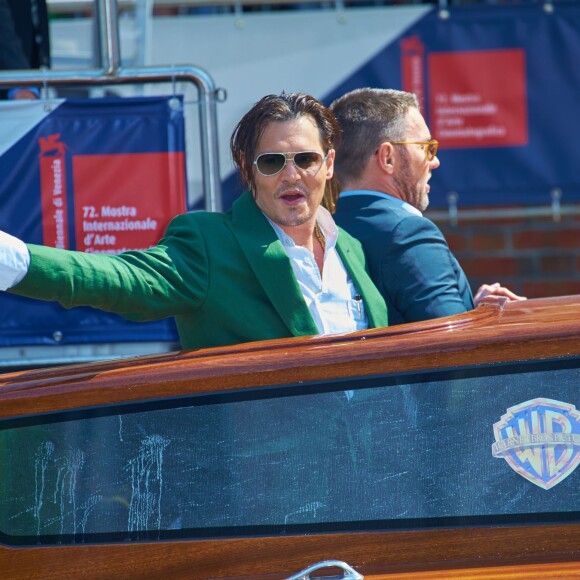 Johnny Depp et Dakota Johnson au 72e festival international du film de Venise, la Mostra le 04 septembre 2015.