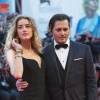 Johnny Depp et Amber Heard - Première de 'Black Mass' lors du 72e Festival International du Film de Venice en Italie le 4 septembre 2015