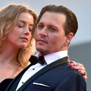 Johnny Depp et Amber Heard - Première de 'Black Mass' lors du 72e Festival International du Film de Venice en Italie le 4 septembre 2015