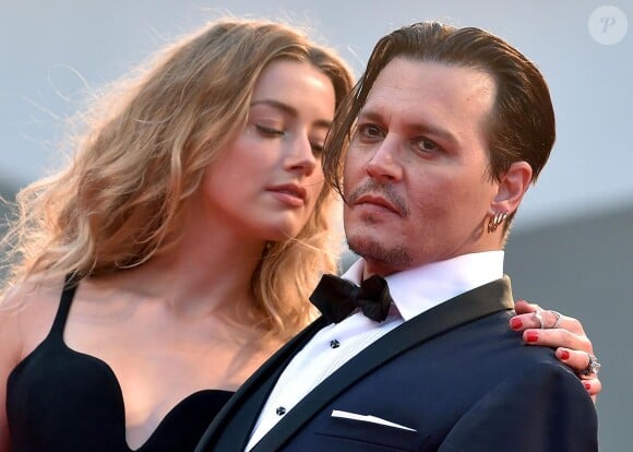 Johnny Depp et Amber Heard - Première de 'Black Mass' lors du 72e Festival International du Film de Venice en Italie le 4 septembre 2015