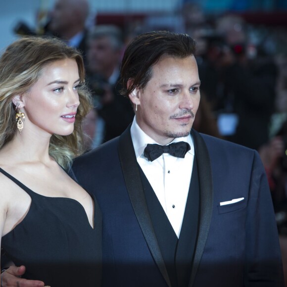 Johnny Depp et Amber Heard - Première de 'Black Mass' lors du 72e Festival International du Film de Venice en Italie le 4 septembre 2015