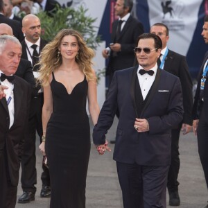 Johnny Depp et Amber Heard - Première de 'Black Mass' lors du 72e Festival International du Film de Venice en Italie le 4 septembre 2015
