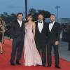 Johnny Depp, Dakota Johnson, Scott Cooper, Joel Edgerton - Première de 'Black Mass' lors du 72e Festival International du Film de Venice en Italie le 4 septembre 2015