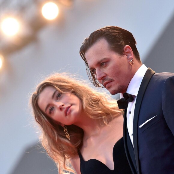 Johnny Depp et Amber Heard - Première de 'Black Mass' lors du 72e Festival International du Film de Venice en Italie le 4 septembre 2015
