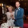 Mariage civil et religieux de Julie Taton et Harold Van Der Straten, à l'hôtel de ville de Bruxelles et à l'église Notre-Dame du Sablon, le 2 mai 2015.