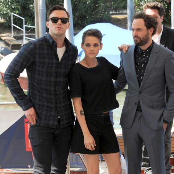 Nicolas Hault et Kristen Stewart, Drake Doremus - Arrivée de l'équipe du film "Equals" au Lido pour le photocall du film lors du 72ème festival du film de Venise (la Mostra), le 5 septembre 2015.