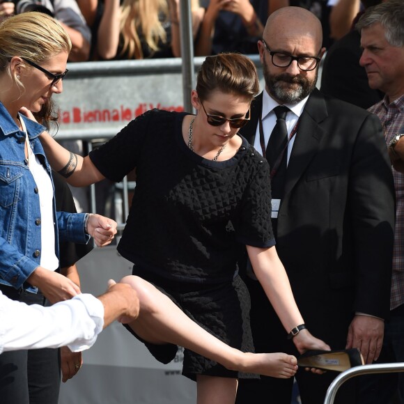 Kristen Stewart - Arrivée de l'équipe du film "Equals" au Lido pour le photocall du film lors du 72ème festival du film de Venise (la Mostra), le 5 septembre 2015.
