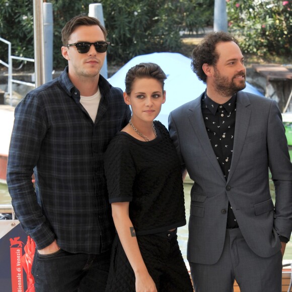 Nicolas Hault et Kristen Stewart, Drake Doremus - Arrivée de l'équipe du film "Equals" au Lido pour le photocall du film lors du 72ème festival du film de Venise (la Mostra), le 5 septembre 2015.