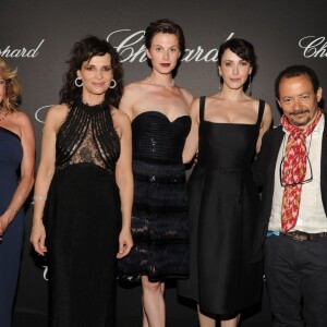Caroline Scheufele, Juliette Binoche, Elettra Rossellini Wiedemann, Anita Caprioli, Alessandro Rossellini - Photocall du dîner impérial Chopard lors du 72ème festival du film de Venise (la Mostra), le 4 septembre 2015.