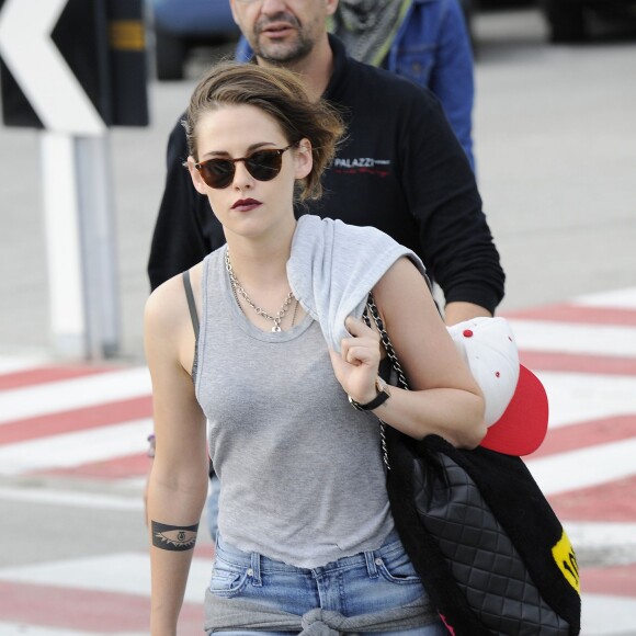 Exclusif - Kristen Stewart arrive à Venise pour assister au 72ème festival du film (la Mostra), le 4 septembre 2015.