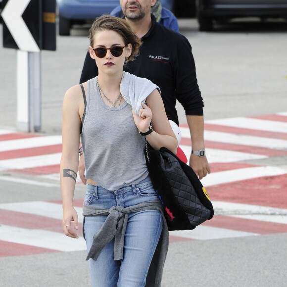 Exclusif - Kristen Stewart arrive à Venise pour assister au 72ème festival du film (la Mostra), le 4 septembre 2015.