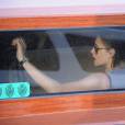 Exclusif - Kristen Stewart arrive à Venise pour assister au 72ème festival du film (la Mostra), le 4 septembre 2015.