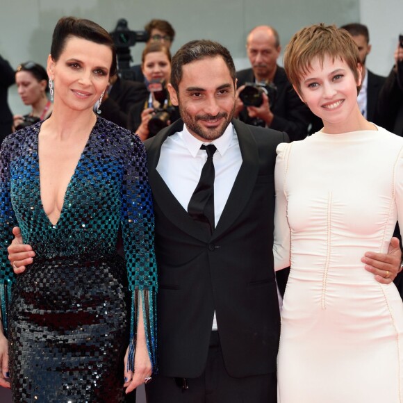 Piero Messina, Juliette Binoche et Lou de Laage - Avant-première de L'Attesa dans le cadre du 72e festival du film de Venise en Italie le 5 septembre 2015