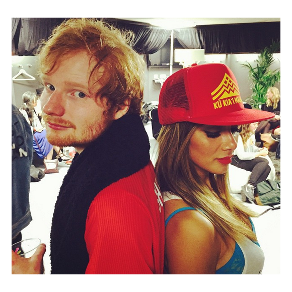 Nicole Scherzinger et Ed Sheeran / photo postée sur le compte Instagram de la chanteuse américaine.