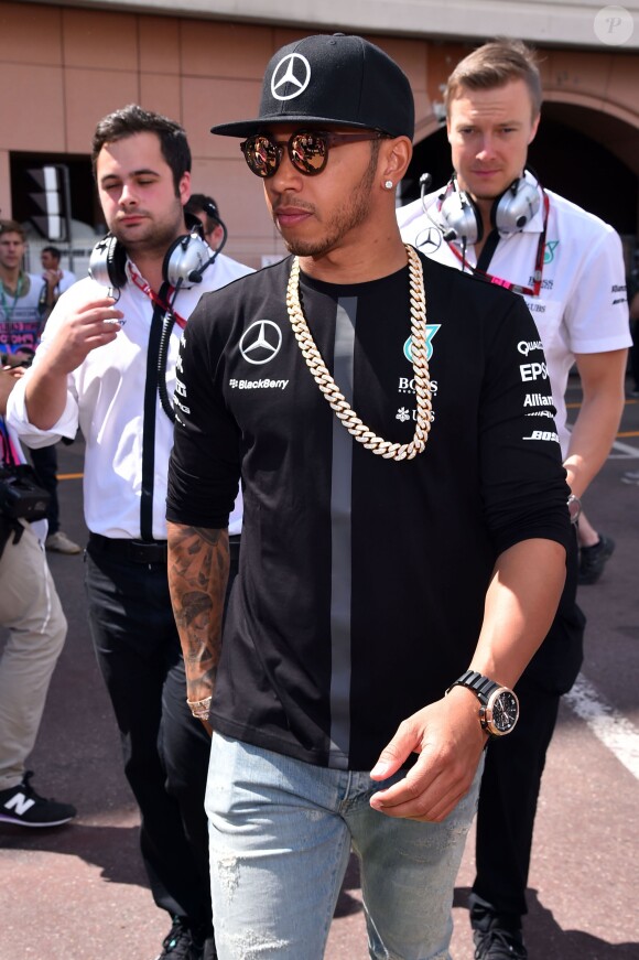 Lewis Hamilton - People au Grand Prix de formule 1 de Monaco. Le 24 mai 2015