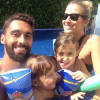 Alvaro Arbeloa, Carlota Ruiz, et leurs deux enfants - 2013