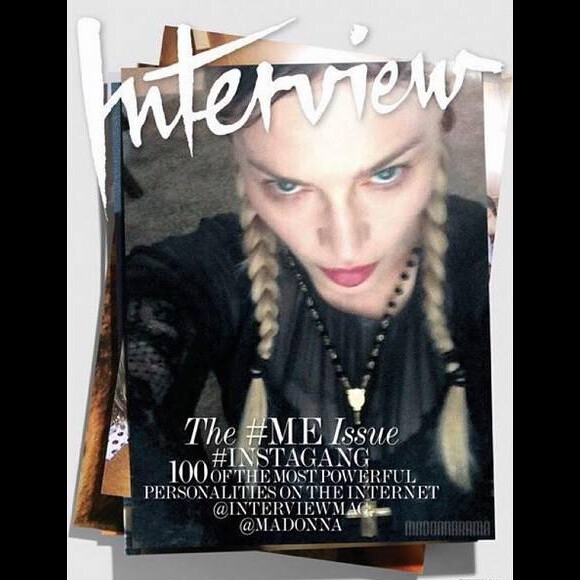 Madonna en couverture du magazine "Interview", setembre 2015.