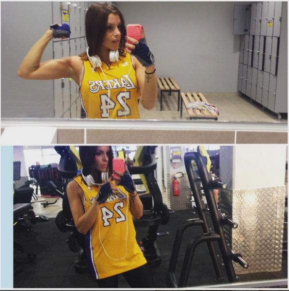 Alexia (Secret Story 7) est totalement accro au sport comme en témoignent les nombreuses photos et vidéos qu'elle poste sur son compte Instagram. Août-septembre 2015.