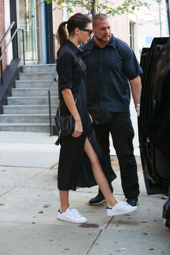 Kendall Jenner et Kim Kardashian à New York, le 8 septembre 2015.