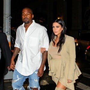 Kanye West et Kim Kardashian de sortie à New York, où a commencé la Fashion Week. Le 10 septembre 2015.