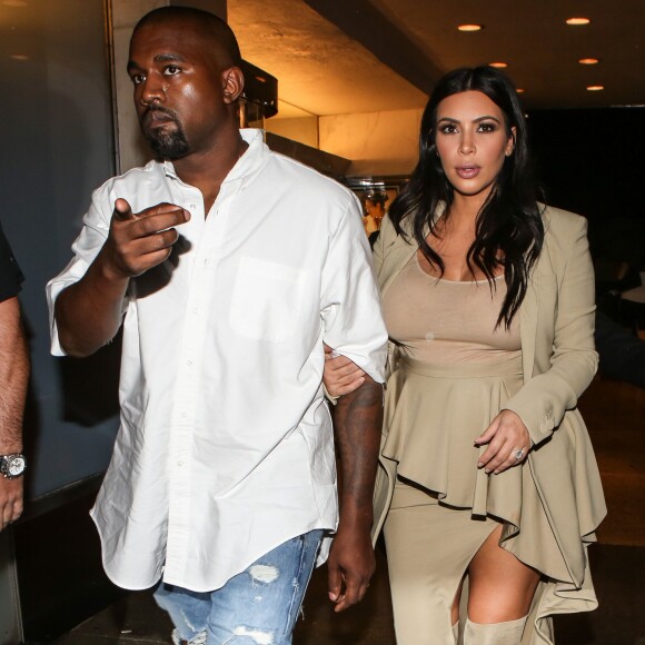 Kanye West et Kim Kardashian de sortie à New York, où a commencé la Fashion Week. Le 10 septembre 2015.