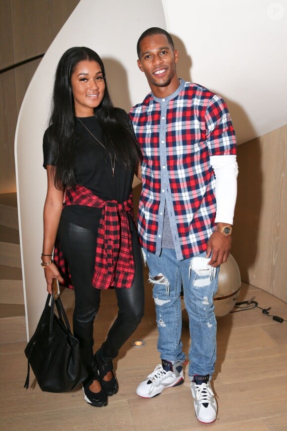 Elaina Watley et Victor Cruz assistent à la block party de Rihanna au New York Edition. New York, le 10 septembre 2015.