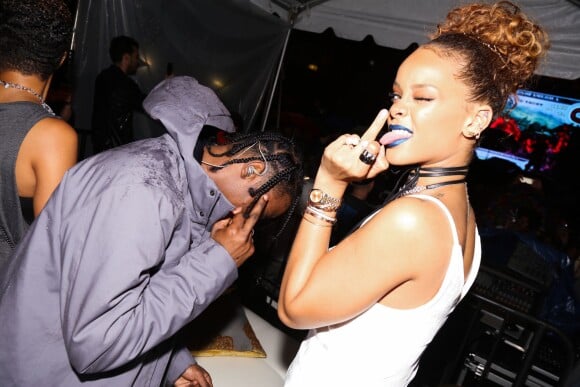 Travis Scott et Rihanna au New York Edition. New York, le 10 septembre 2015.
