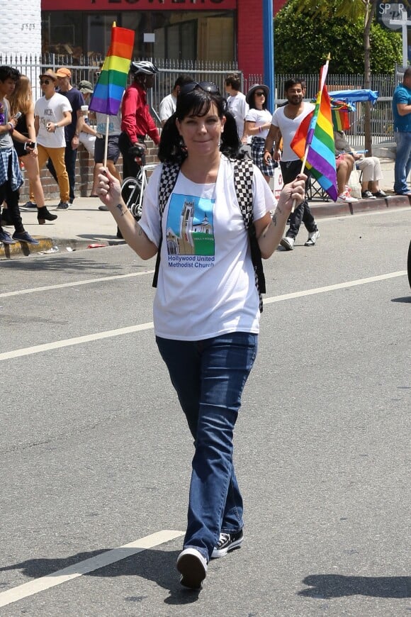 Pauley Perrette lors de la Gay Pride de Los Angeles, à West Hollywood, Los Angeles, le 14 juin 2015