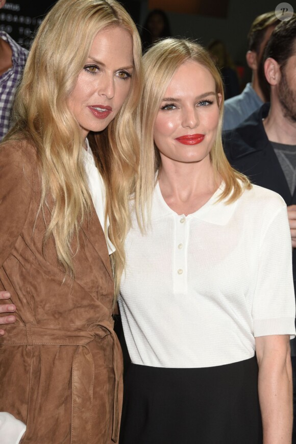 Rachel Zoe et Kate Bosworth assistent à la présentation de la collection Gant printemps-été 2016 aux Spring Studios. New York, le 10 septembre 2015.
