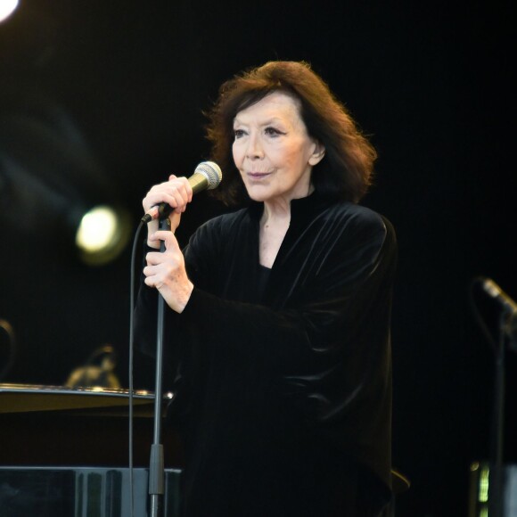 Juliette Gréco lors de la Fête de l'Humanité 2015 dans le Parc de la Courneuve en région parisienne, le 13 septembre 2015