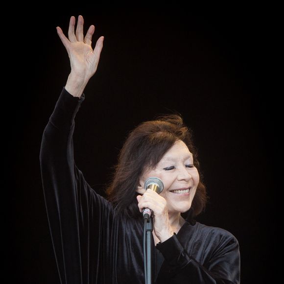 Juliette Greco lors de la Fête de l'Humanité 2015 dans le Parc de la Courneuve en région parisienne, le 13 septembre 2015