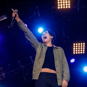 Sharleen Spiteri et le groupe Texas lors de la Fête de l'Humanité 2015 dans le Parc de la Courneuve en région parisienne, le 13 septembre 2015