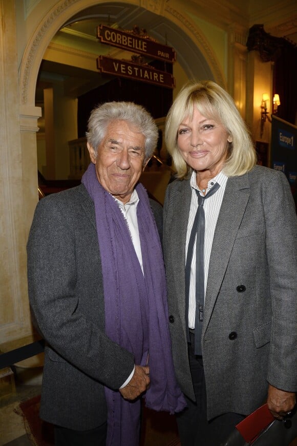 Philippe Gildas et sa femme Maryse - Générale de la pièce de théâtre "Le Mensonge" au théâtre Edouard VII à Paris, le 14 septembre 2015