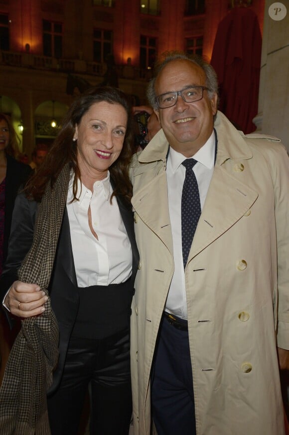 Le Professeur David Khayat et sa femme Jocelyne - Générale de la pièce de théâtre "Le Mensonge" au théâtre Edouard VII à Paris, le 14 septembre 2015.