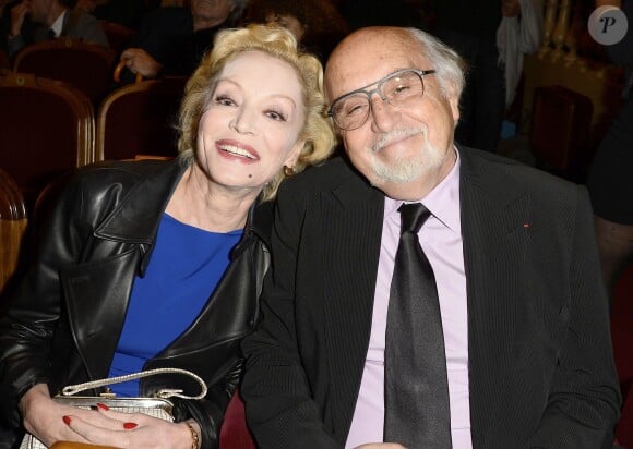 Jean-Louis Livi et sa femme Caroline Silhol (Sihol) - Générale de la pièce de théâtre "Le Mensonge" au théâtre Edouard VII à Paris, le 14 septembre 2015.