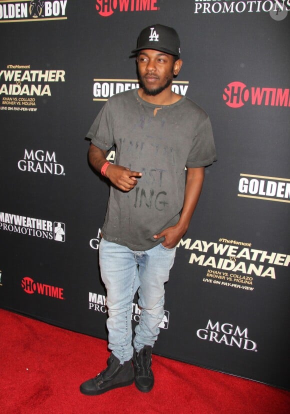 Le rappeur Kendrick Lamar lors de la Mayweather Vs. Maidana Pre-Fight Party présentée par Showtime au MGM Garden Arena à Las Vegas, le 3 mai 2014.
