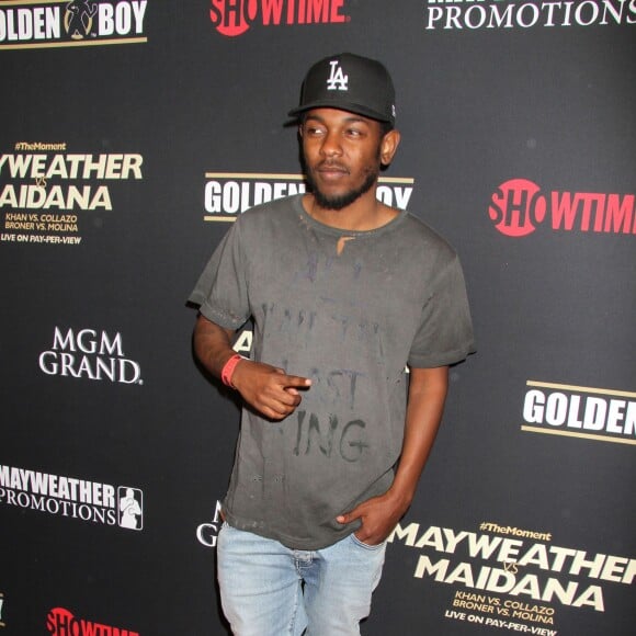 Le rappeur Kendrick Lamar lors de la Mayweather Vs. Maidana Pre-Fight Party présentée par Showtime au MGM Garden Arena à Las Vegas, le 3 mai 2014.