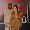 Kim Kardashian enceinte et son mari Kanye West - Soirée des MTV Video Music Awards à Los Angeles le 30 aout 2015.