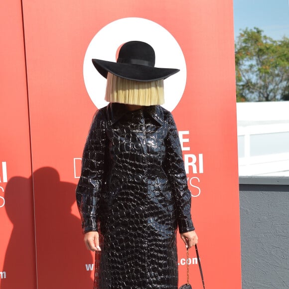 Sia - Photocall du film "Les 3 Boutons" que Agnès Varda a réalisé pour Miu Miu 72e festival international du film de Venise , La Mostra le 3 septembre 2015.